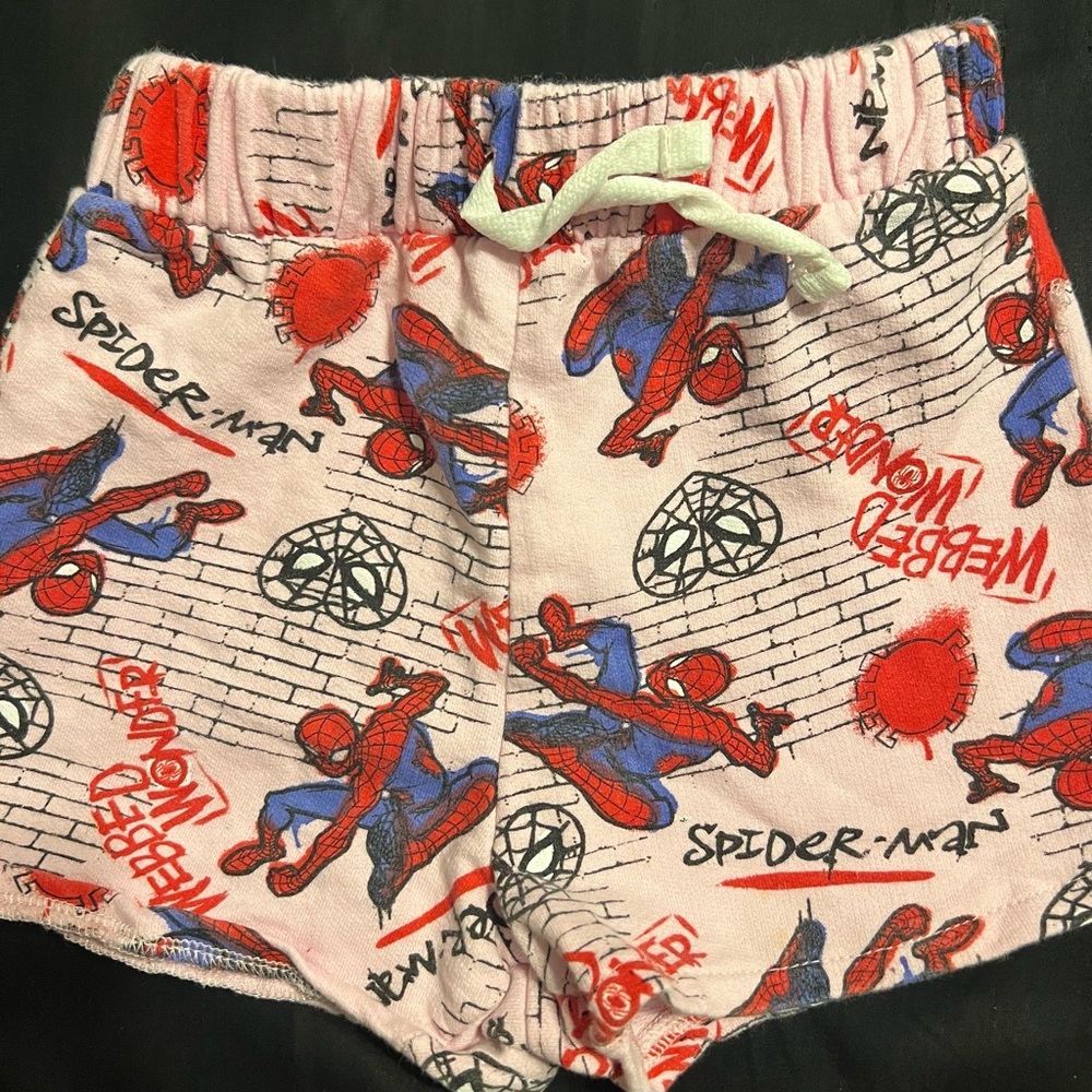 Marvel Spider-Man Kids' Shorts - Pink and Red